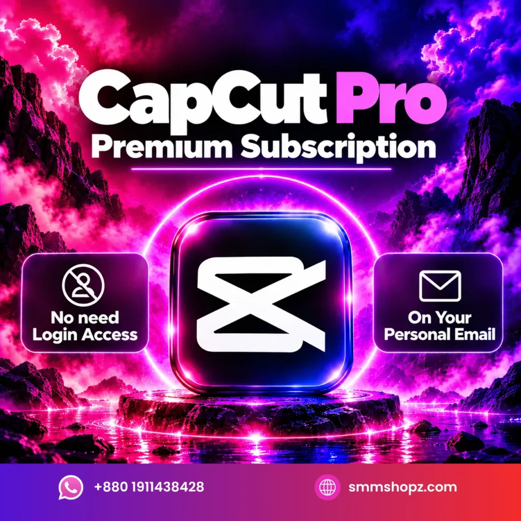 CapCut Pro subscription with premium video editing tools and effects