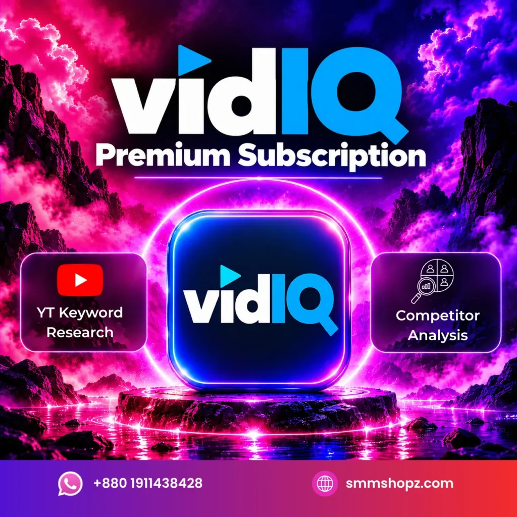 vidIQ subscription Boost and Max plans with YouTube keyword research and channel audit tools